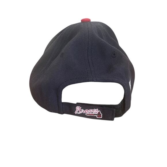 Atlanta Braves 47 Brand MVP NAMB Adjustable Strap Navy Red White Baseball Cap - Picture 3 of 6